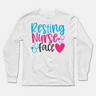 Resting Nurse Face Long Sleeve T-Shirt